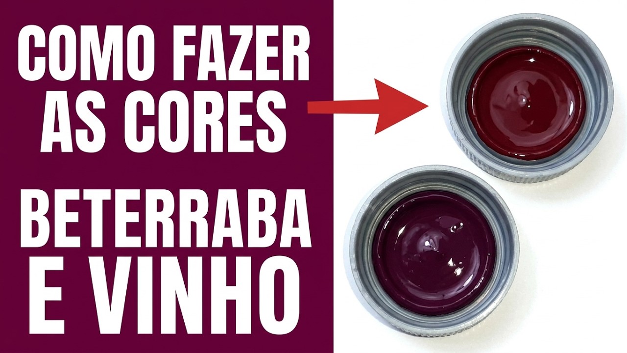 Como fazer a cor BETERRABA e a cor  VINHO Mistura de Cores