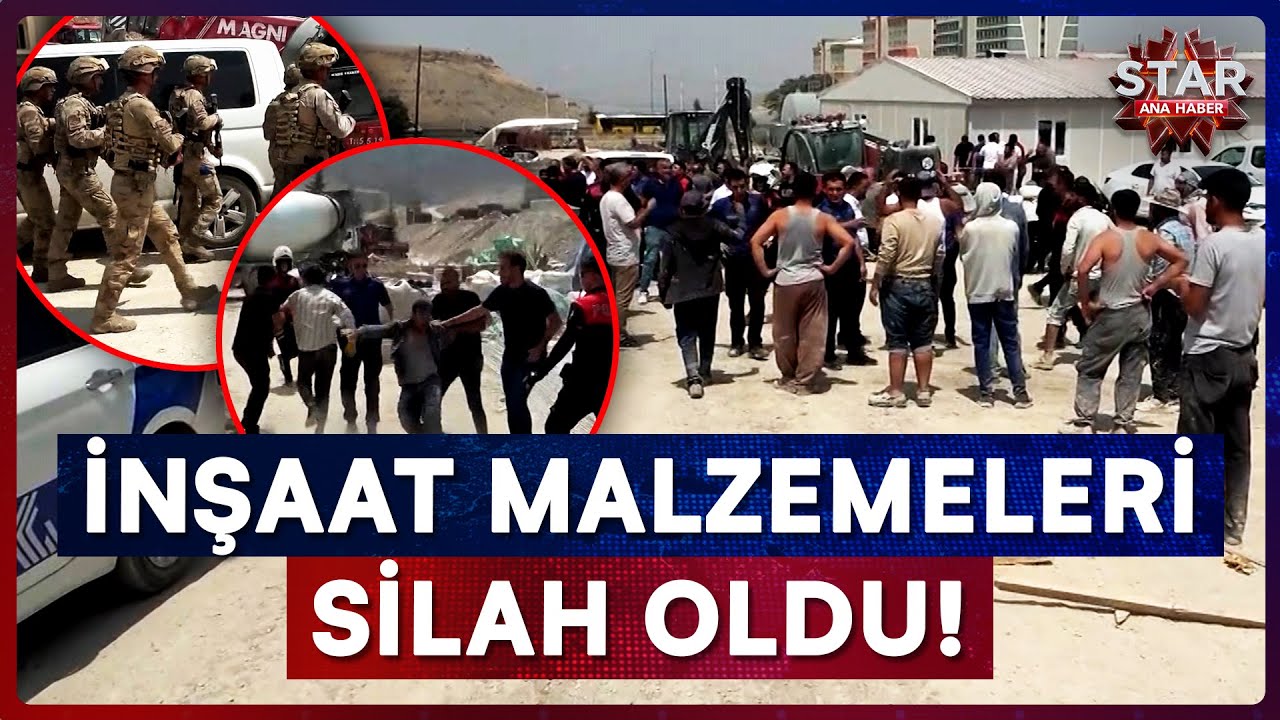 İnşaat İşçileri Arasında Kavga Çıktı, Şantiye Savaş Alanına Döndü! | Star Ana Haber