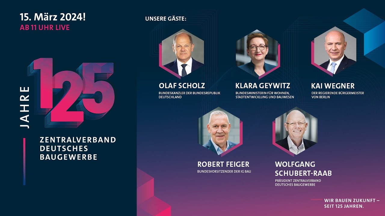 125 Jahre Zentralverband Deutsches Baugewerbe