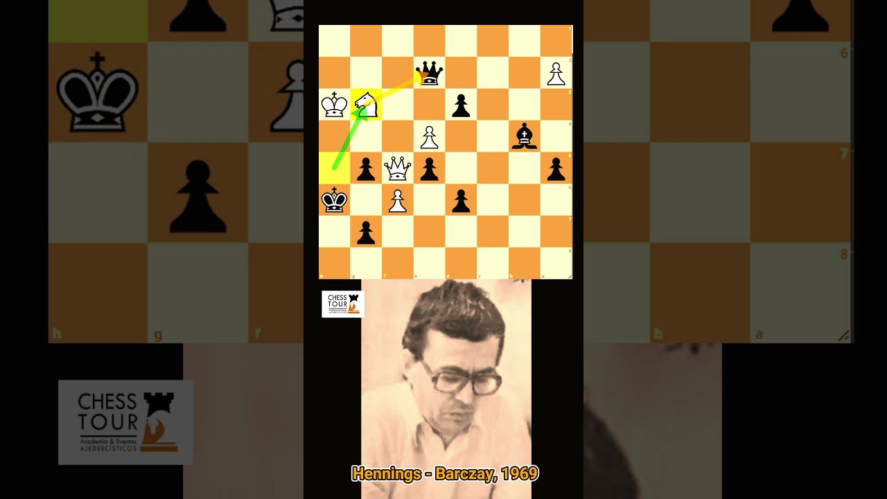 INCREIBLE golpe t&aacute;ctico de barczay que LIQUIDA a su rival! 🔥 Hennings - Barczay, 1969 #shorts