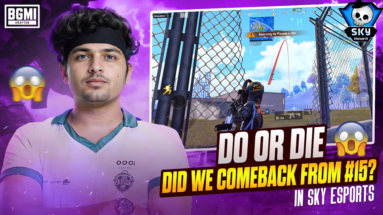 IGL POV • DO OR DIE MATCH 😱 | SKY ESPORTS SKIRMISH DID WE COMEBACK FROM #15 IN LAST MATCH? 🤯❤️‍🔥