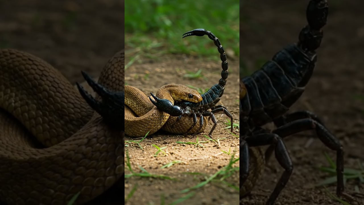 Scorpion vs Snake | 전갈 vs 뱀 | サソリ vs ヘビ | Escorpión vs Serpiente | Escorpião vs Cobra