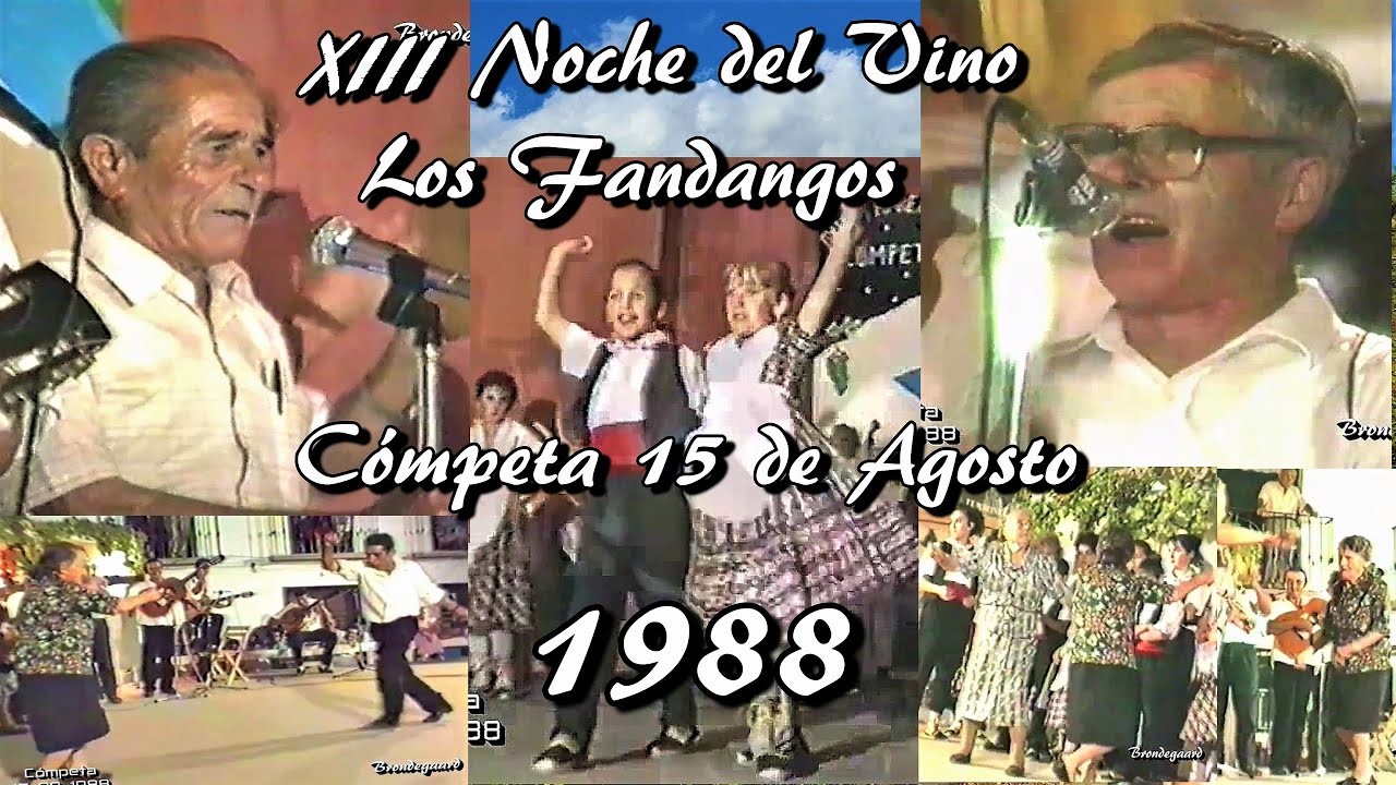 Los Fandangos de Cómpeta en la Noche del Vino 15-08-1988.