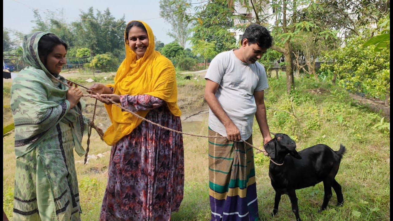 শালী আর শ্বশুর কে খামারের খাসি খাওয়ালাম | Doyel Agro