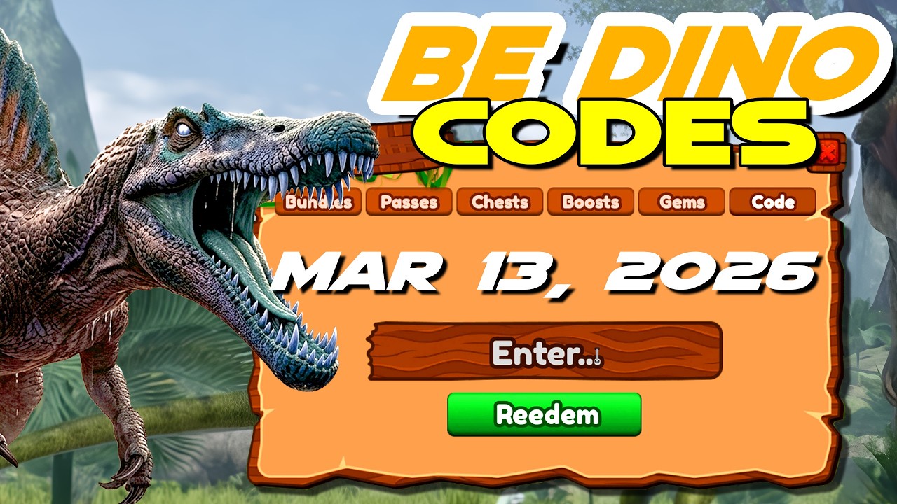 🦖 *NEW CODES* - Mar 2026 - Claim These Be Dino Codes Before They Expire!