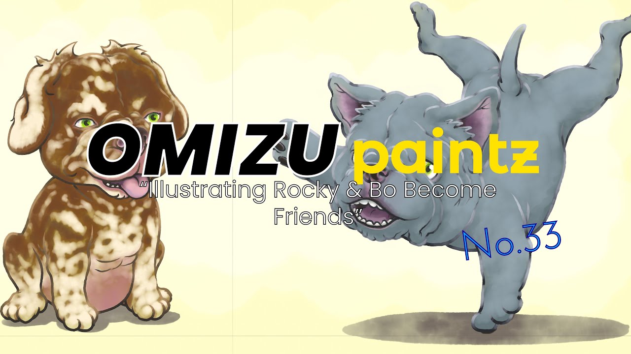 Omizu Paints Live! Illustrating Rocky & Bo Become Friends.