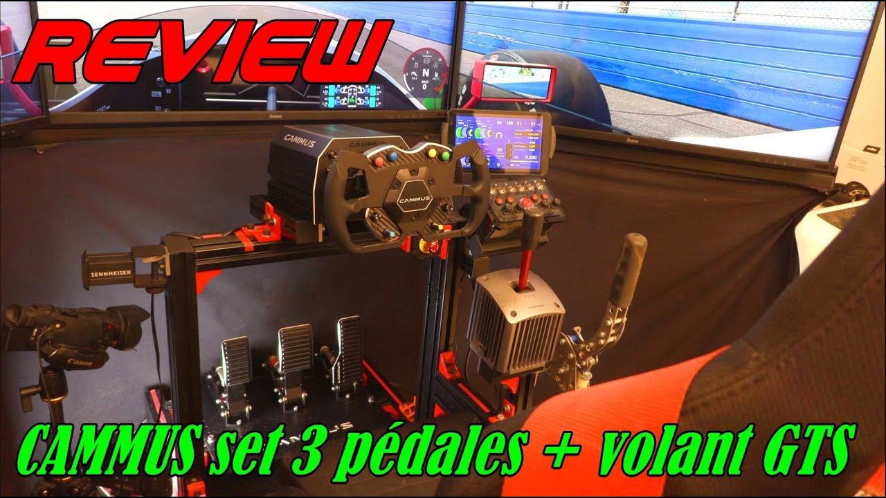Review # CAMMUS set 3 pédales + volant GTS