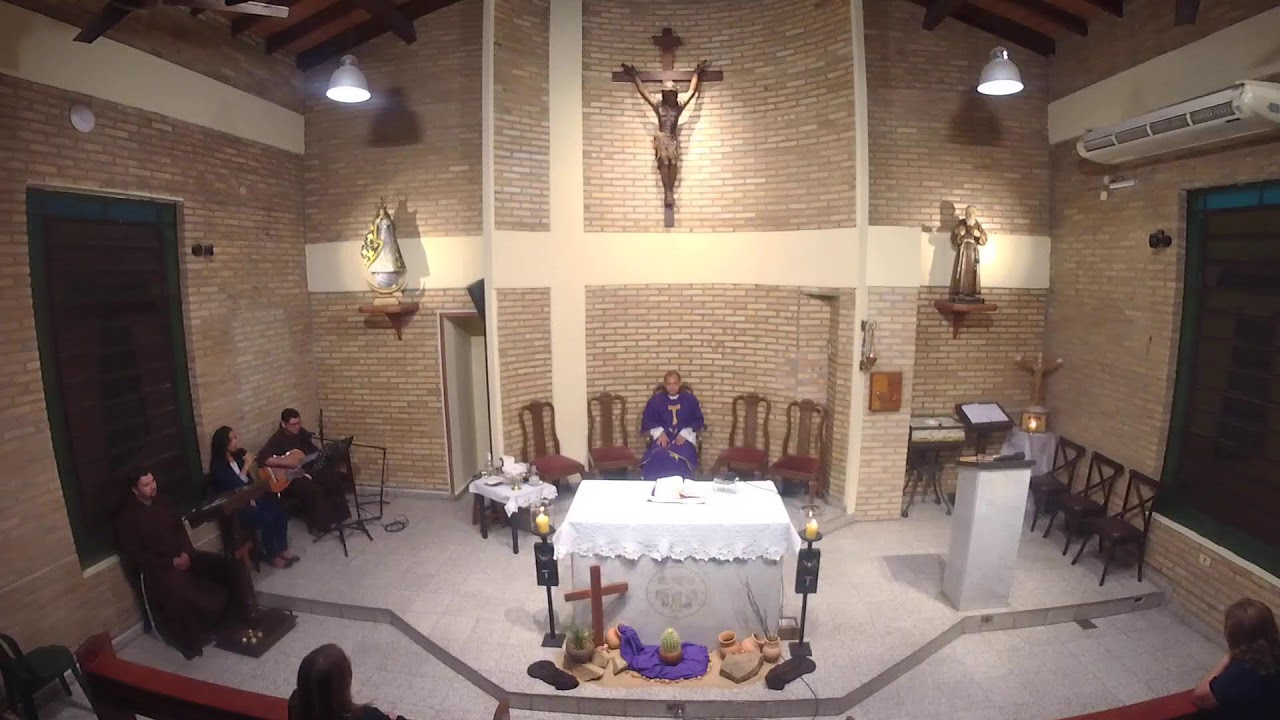 Misa diaria, desde la capilla San Leopoldo ,déjanos tus intenciones paz y bien.