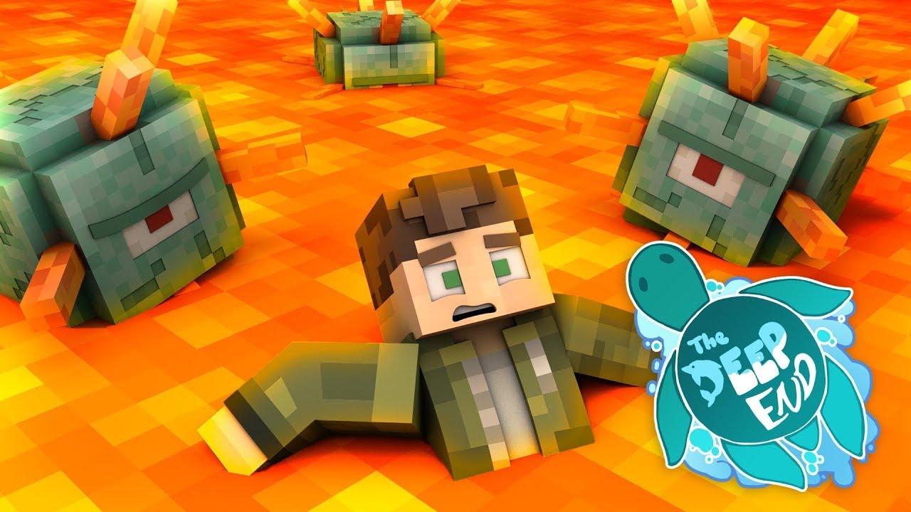 GOING UP IN FLAMES! - - The Deep End Minecraft SMP Ep.11