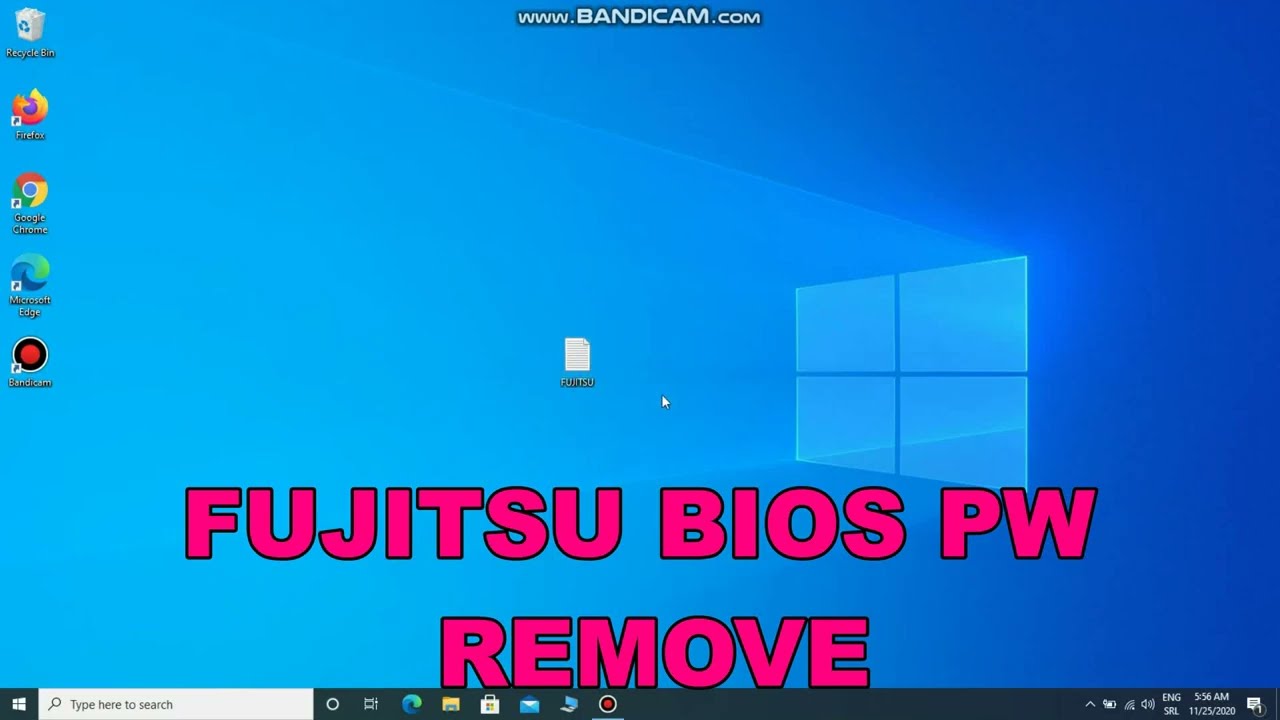 FUJITSU remove unlock bios password 6x4 hexadecimal