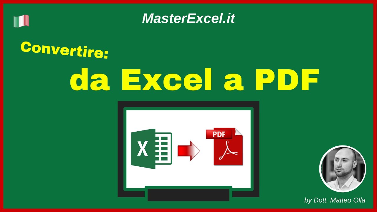 MasterExcel.it - Come convertire da Excel a PDF (due modi per farlo velocemente e gratis)