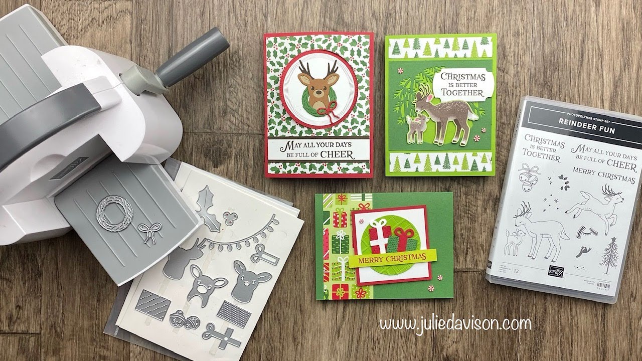 10/31/24 Thursday Night Stamp Therapy: 3 More Stampin' Up! Reindeer Fun Christmas Cards