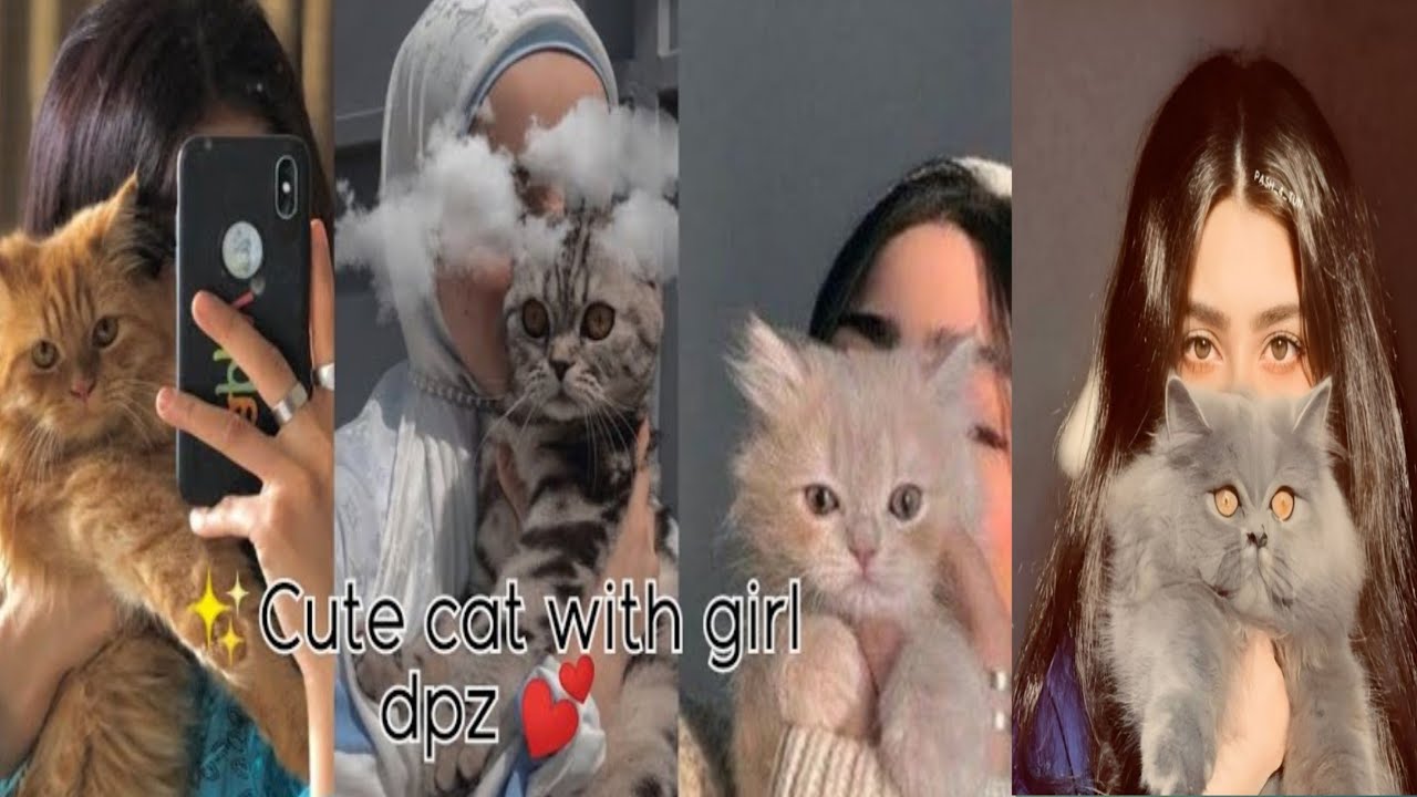🦋✨💕Trending cute cat with girl dpz|Hidden face girl photography|@2026iloveALLAH