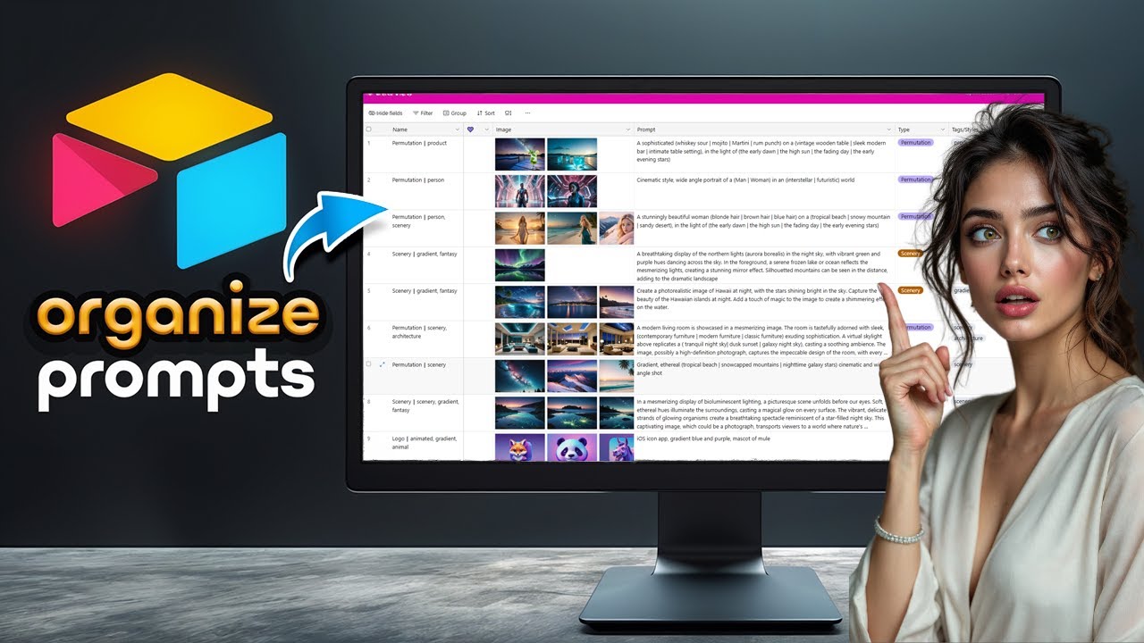 Точная настройка Airtable, которую я использую для управления тысячами подсказок