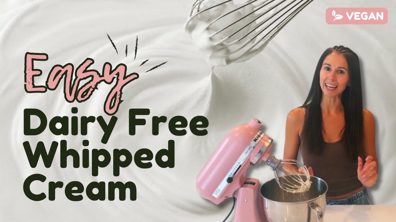 3 Ingredient Dairy Free Whipped Cream (Refined Sugar Free)
