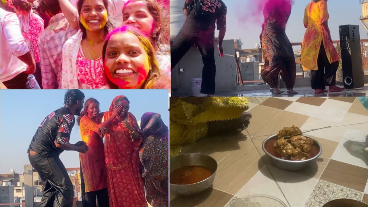 Happy holi holi vlog ❤️#trendingvideo #vairalvideo #cooking #yputube #holi #funny #dance #dailyvlog 
