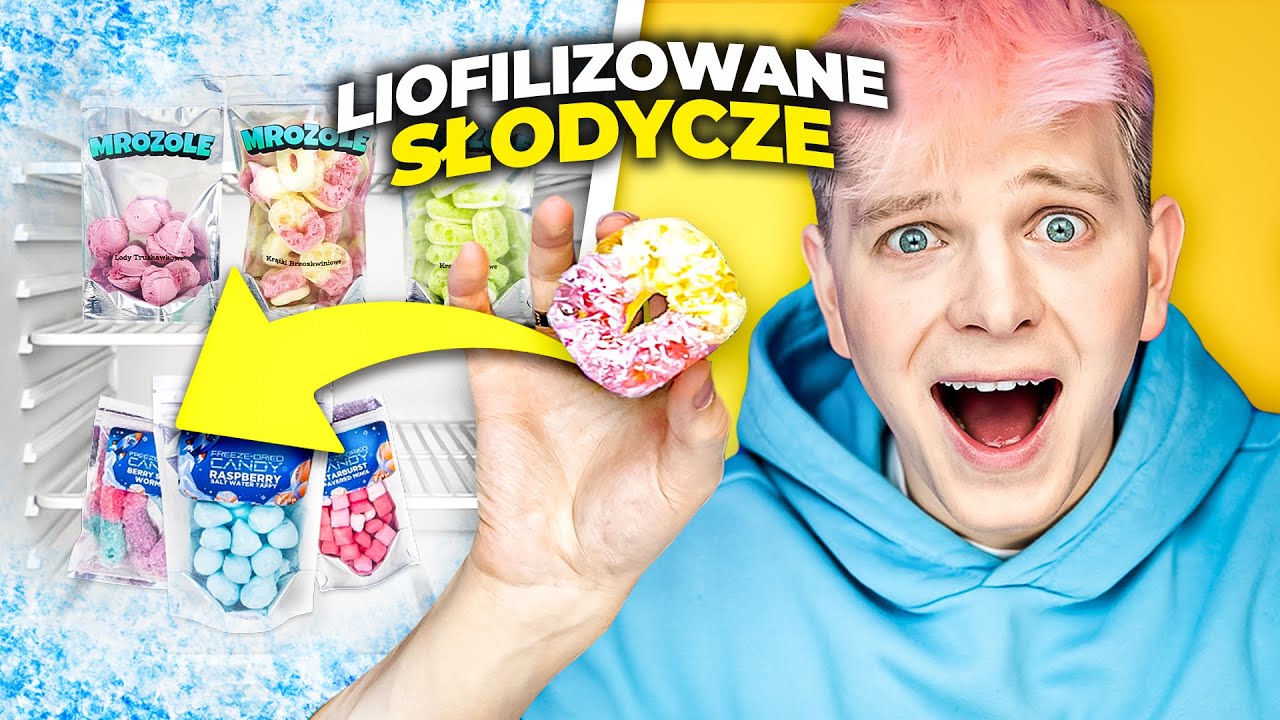 TESTUJĘ&nbsp;LIOFILIZOWANE SŁODYCZE 😱 *żelki jako chrupki* | Dominik Rupiński
