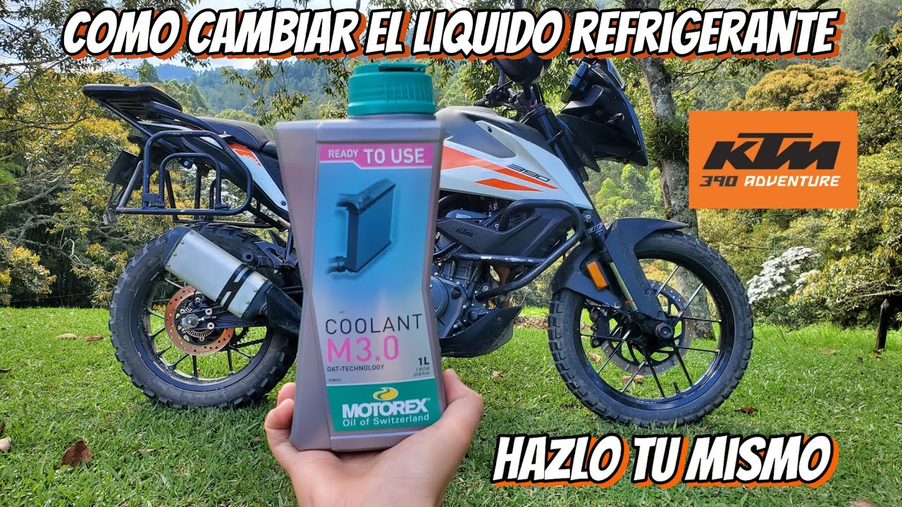 COMO CAMBIAR EL LIQUIDO REFRIGERANTE Y ANTICONGELANTE DE LA KTM 390 ADVENTURE  / TUTORIAL - GUÍA