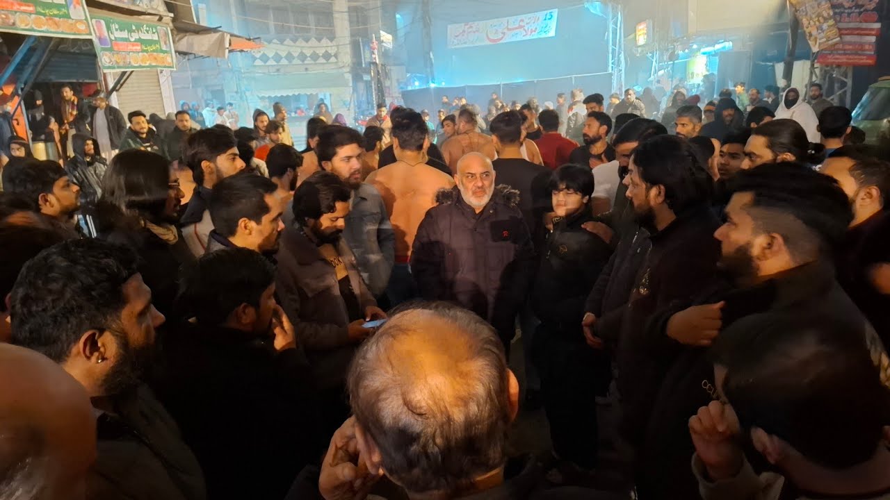 haji ansar party 23 rajab salana Azadari andron lahore