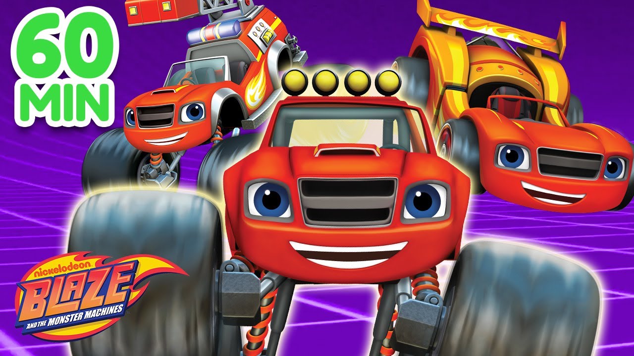 Blaze Transformations & Rescues w/ AJ! | 60 Minute Compilation | Blaze and the Monster Machines