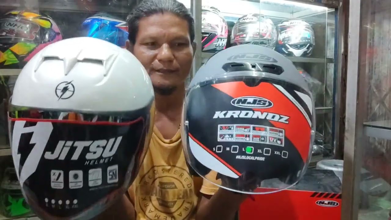 riview duo helm baru njs kronos vs helm jitsu⚡⚡