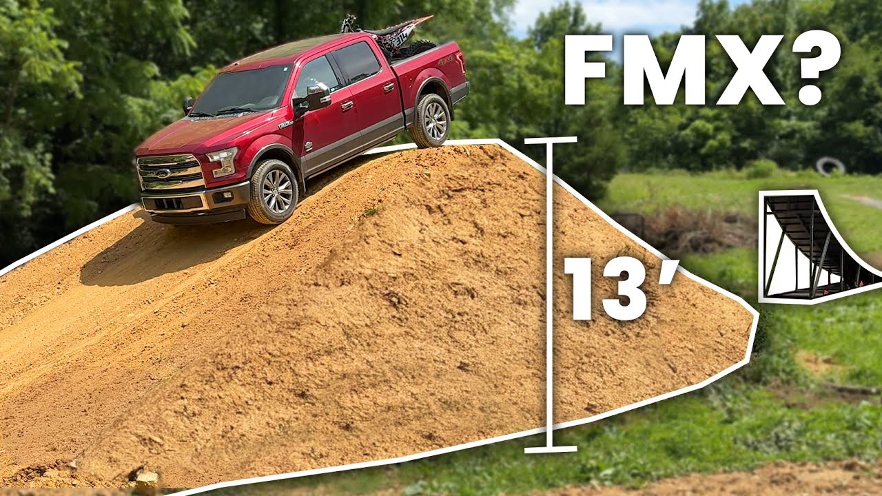 Huge Dirt Bike FMX Landing Ramp Build