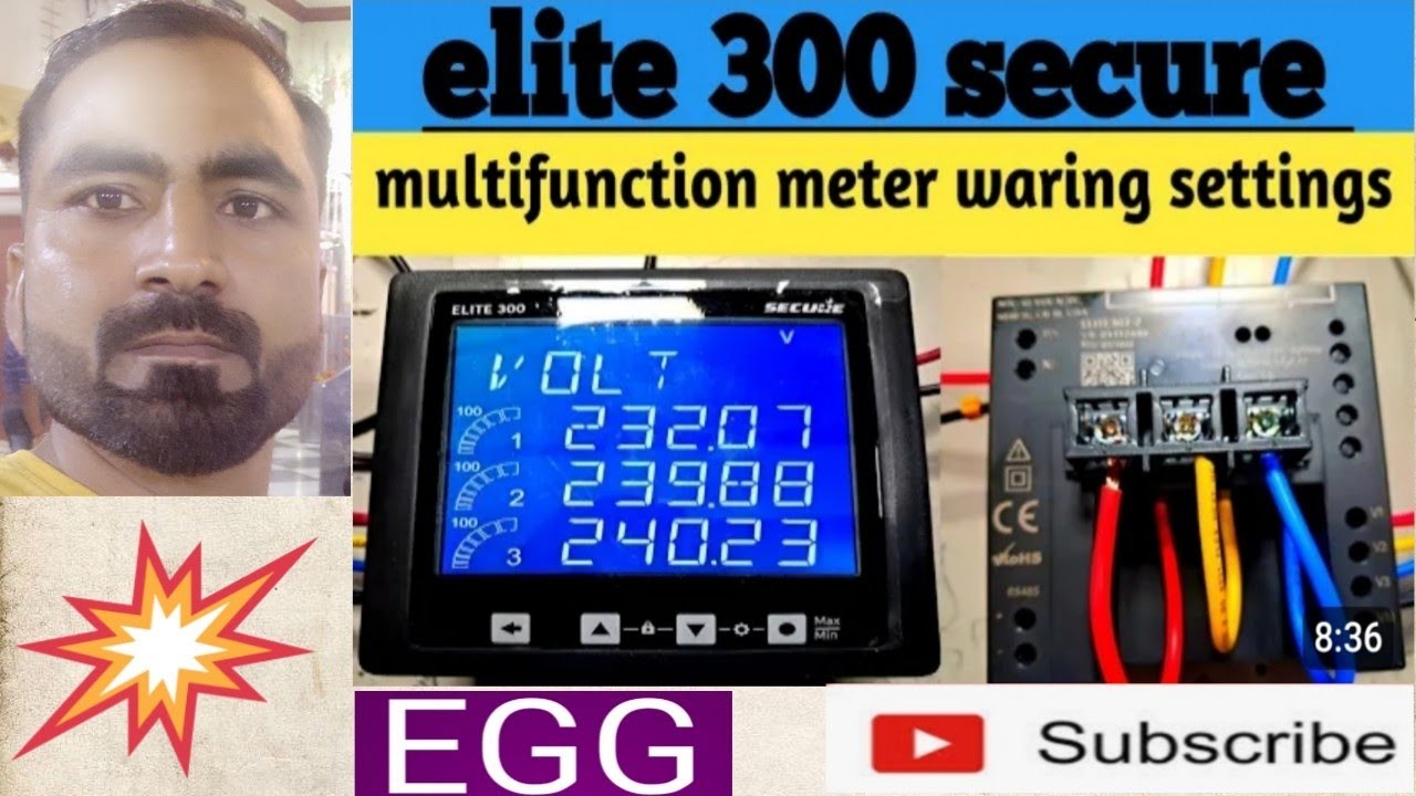 Elite 300 Energy Meter C/T and P/T Settings कैसे change किया जाता है
