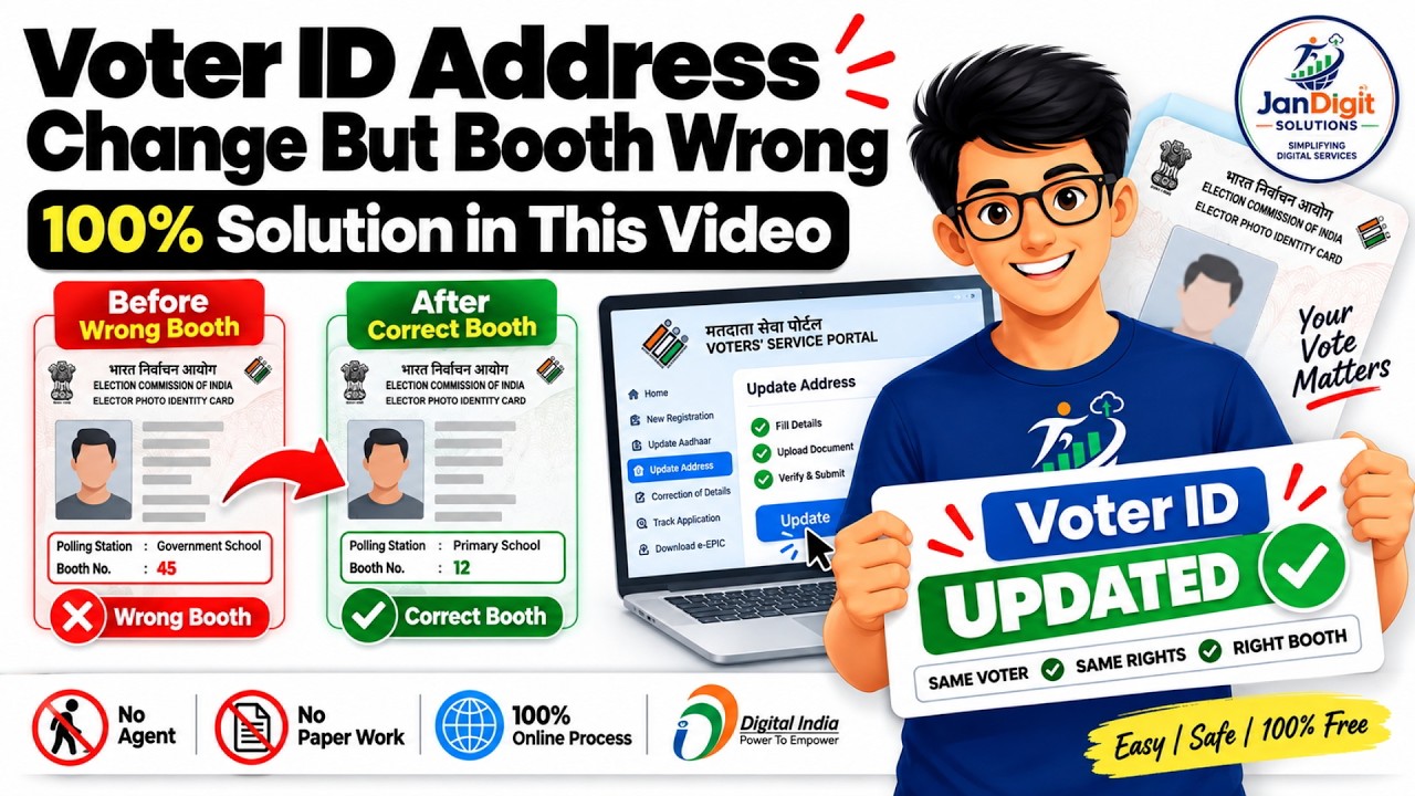 Voter ID Address Change But Booth Wrong 100% Solution | EPIC Wrong Booth Correct Kaise Kare