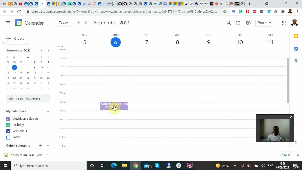 How to navigate to another module on Coursera course