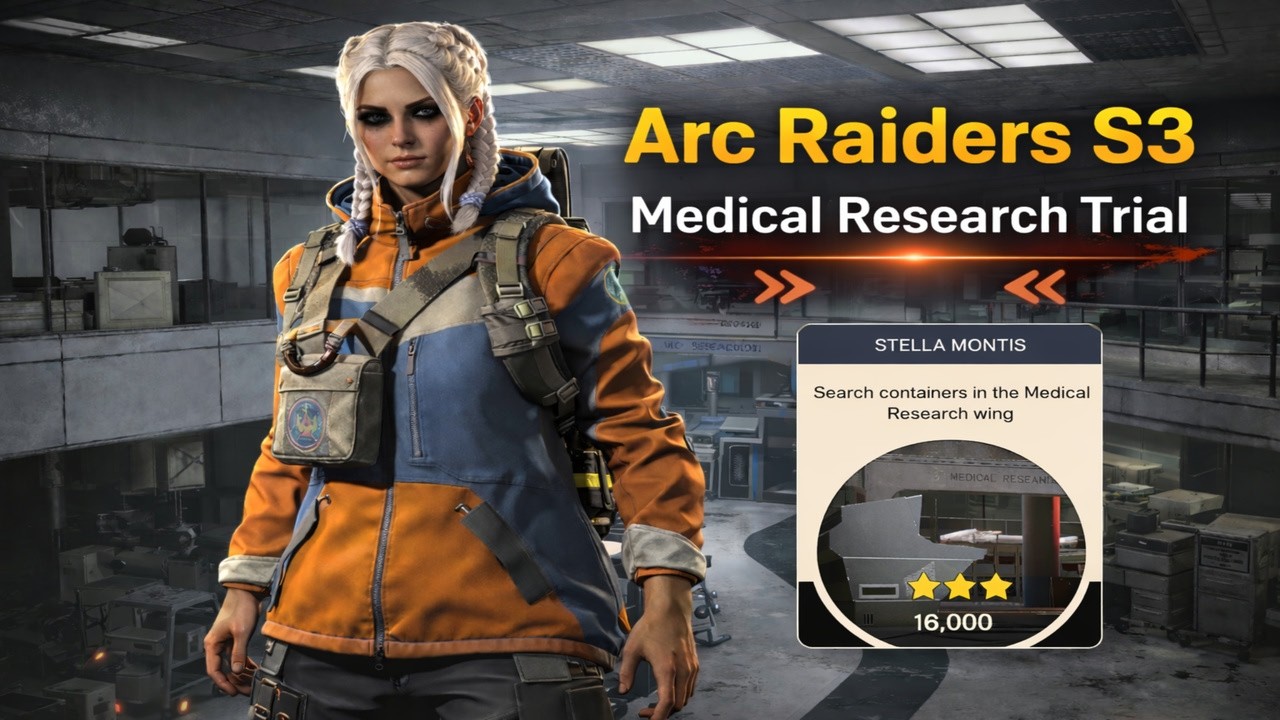 Arc Raiders Season 3 In-Depth Guide / Medical Research Trials / Max Points
