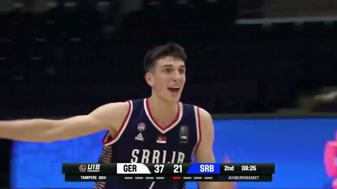 OGNJEN SRZENTIC (BORN:2007)U18 EUROBASKET HIGHLIGHTS.TEAM:KK MEGA MIS.