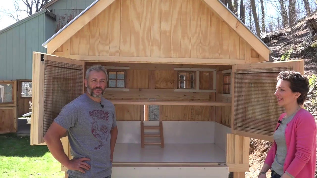Customer Walk-through with a Custom Chicken Coop