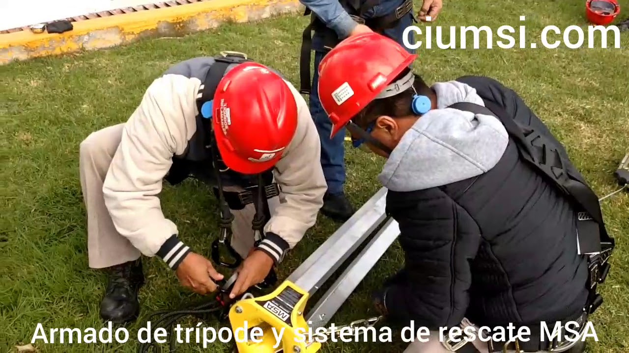 Como armar un Trípode MSA y su sistema de rescate