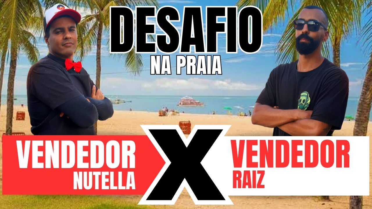 FIZEMOS UM DESAFIO DE VENDER DOCE NA PRAIA DE JOÃO PESSOA. Quem será que venceu?