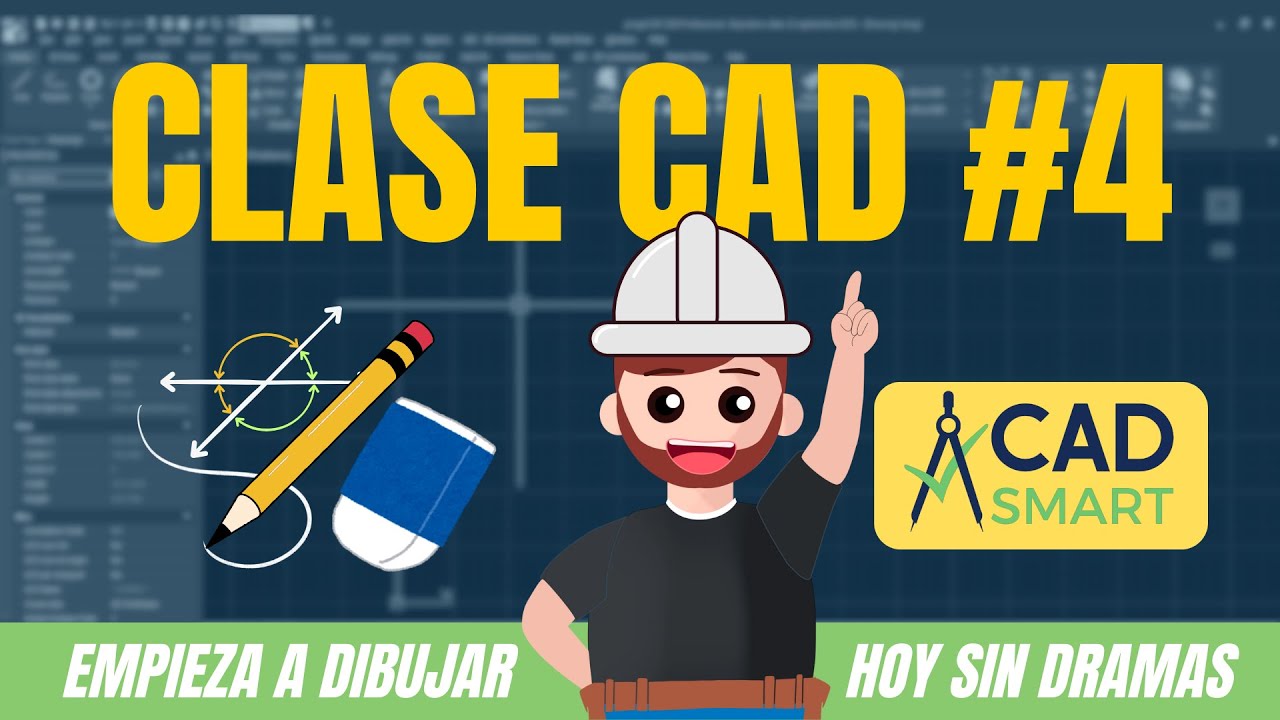 Clase 4: Empieza a dibujar en CAD sin mied✏️📐| Autocad + Progecad 🖥️ #cursogratis #CADSmart #tips