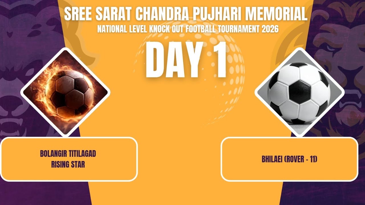 🔴LIVE I DAY 1 I BOLANGIR (RISING STAR) vs BHILAI ROVERS-11 (CG) I KOKSARA FOOTBALL TOURNAMENT 2026 I