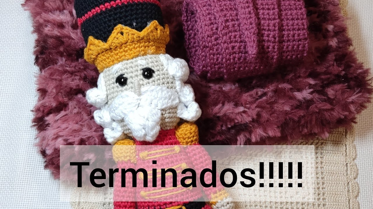 Cascanueces Amigurumi con algodón ISABELLA y dos proyectos más terminados a crochet/🧶