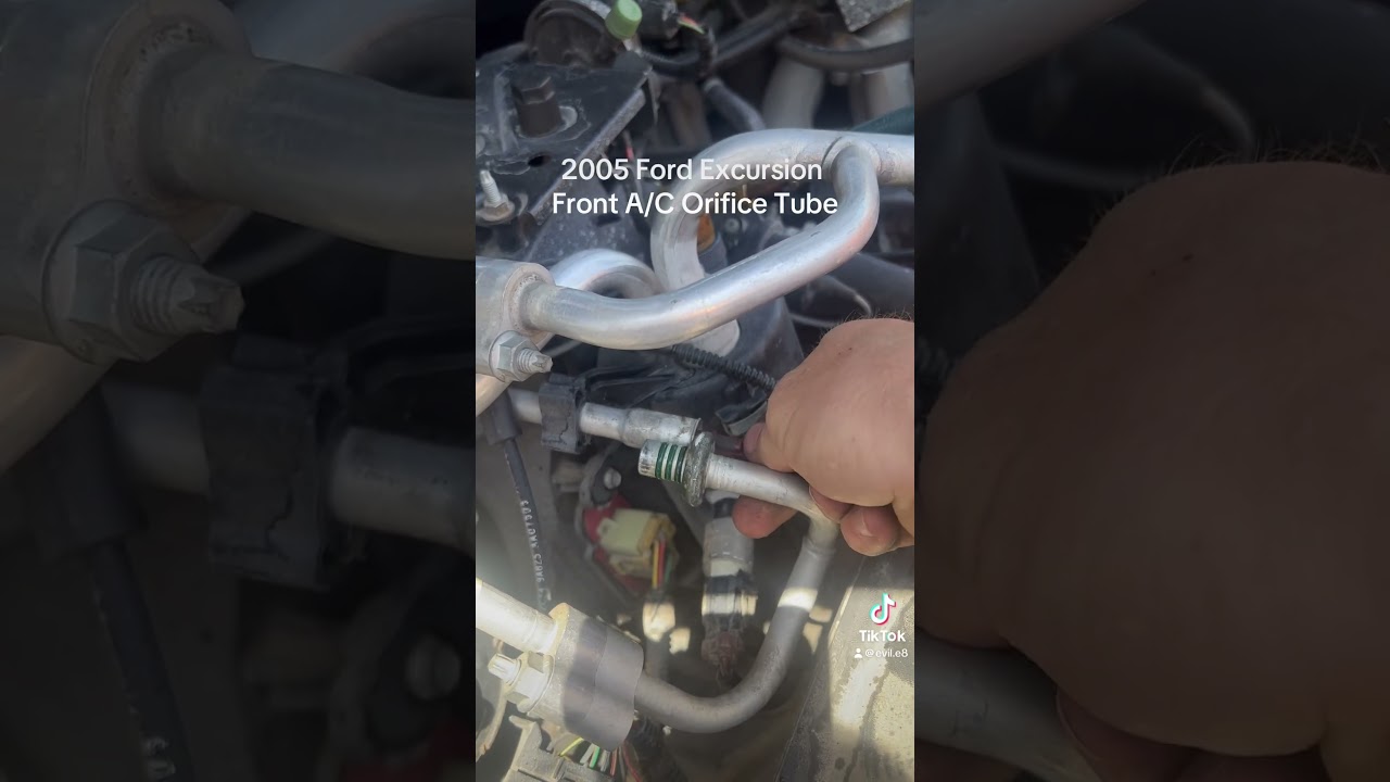 Replacing the orifice tube for the front A/C on a 2005 Ford Excursion