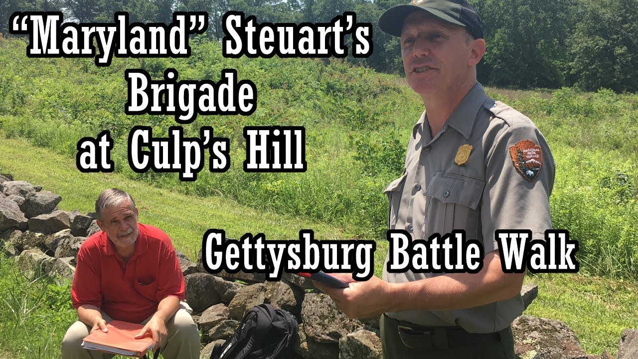 Steuart's Brigade at Culp's Hill - GBW with Ranger Matt Atkinson and the Mysterious Red Shirt Man