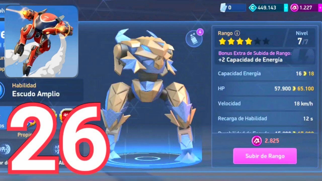 Mech Arena-(Gameplay 26)-Destrozando Con Ares Rango 4 Nivel 7