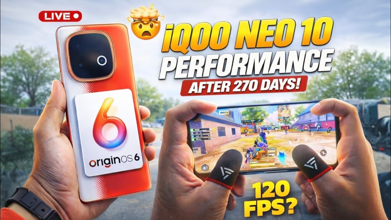 iQOO NEO 10 120 FPS PERFORMENCE TEST AFTER 9 MONTHS 🔥| WITH FPS MITER #bgmilive #120fps #iqooneo10