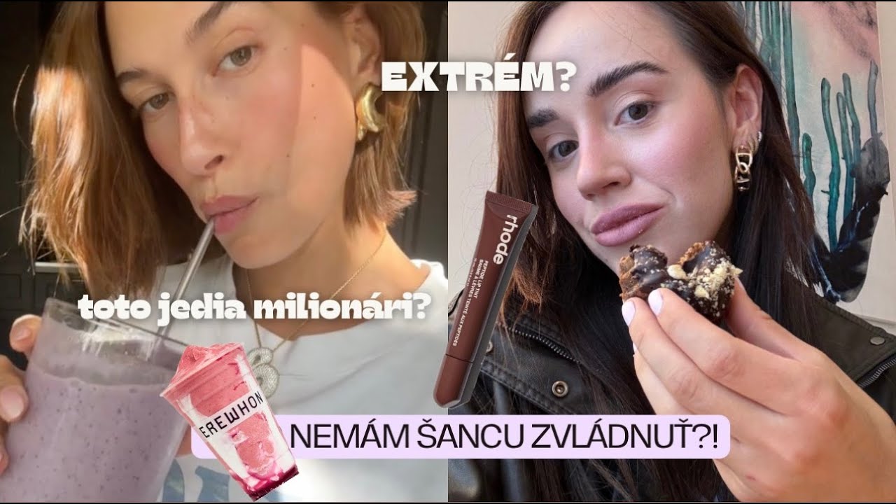 24 hodín jem a cvičím ako Hailey Bieber. TOTO NEMÁM ŠANCU ZVLÁDNUŤ. JEDLO MILIONÁROV? Extrém