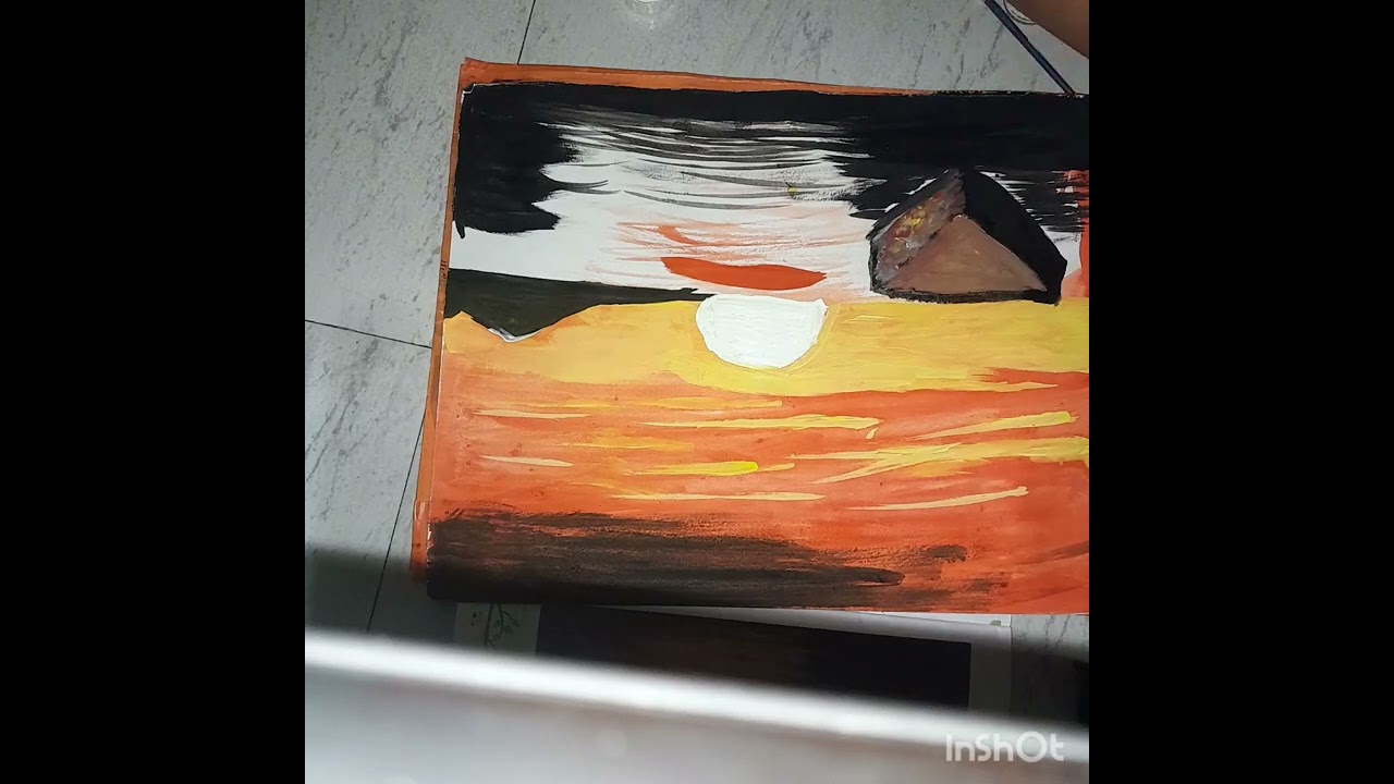 Sunset painting 🖼 ✨️ 