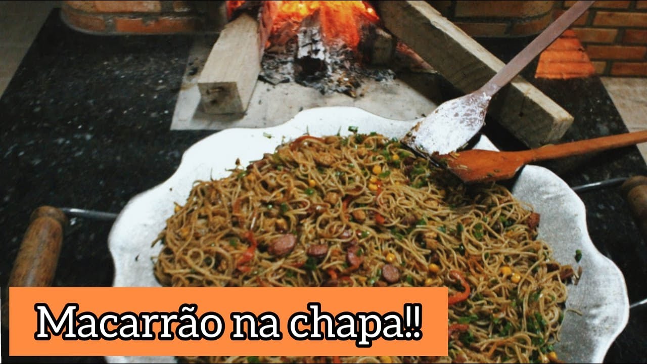 MACARRÃO NA CHAPA DE DISCO DE ARADO