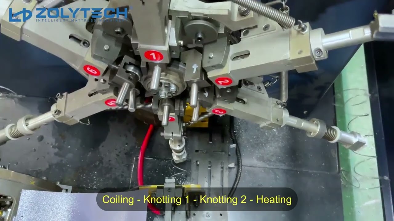 Bonnel Spring Production Line / Spring Coiling Machine + Spring Assembling  Machine For Mattress