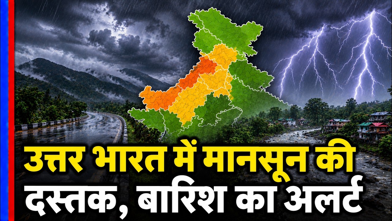 Weather Update: उत्तर भारत में मानसून की दस्तक, बारिश का अलर्ट | Rainfall | Delhi-NCR | UP | Monsoon