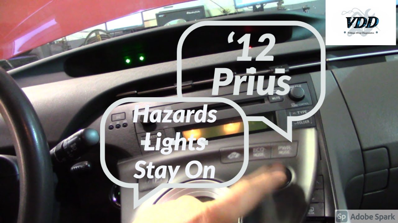 Prius 2012 года — аварийная сигнализация мигает сама по себе!