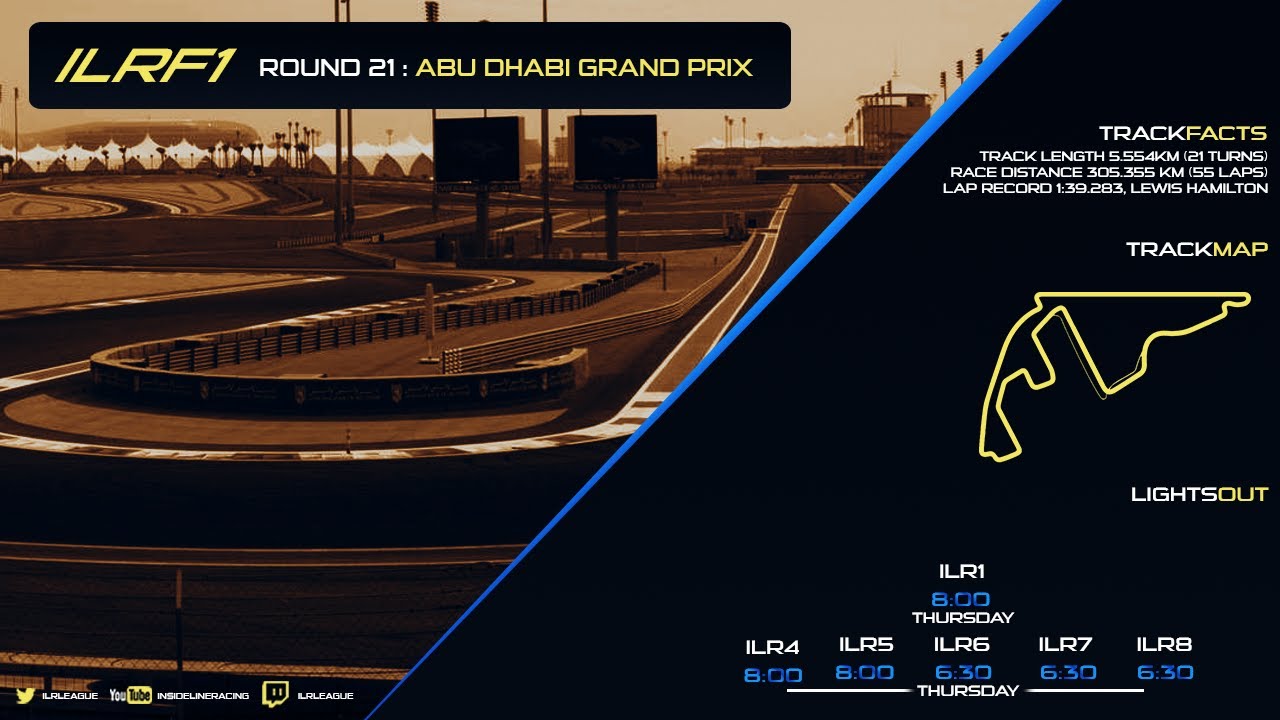 ILR6 (PS4 Tier) | Season 6 | Round 21 | Abu Dhabi Grand Prix | Inside Line Racing