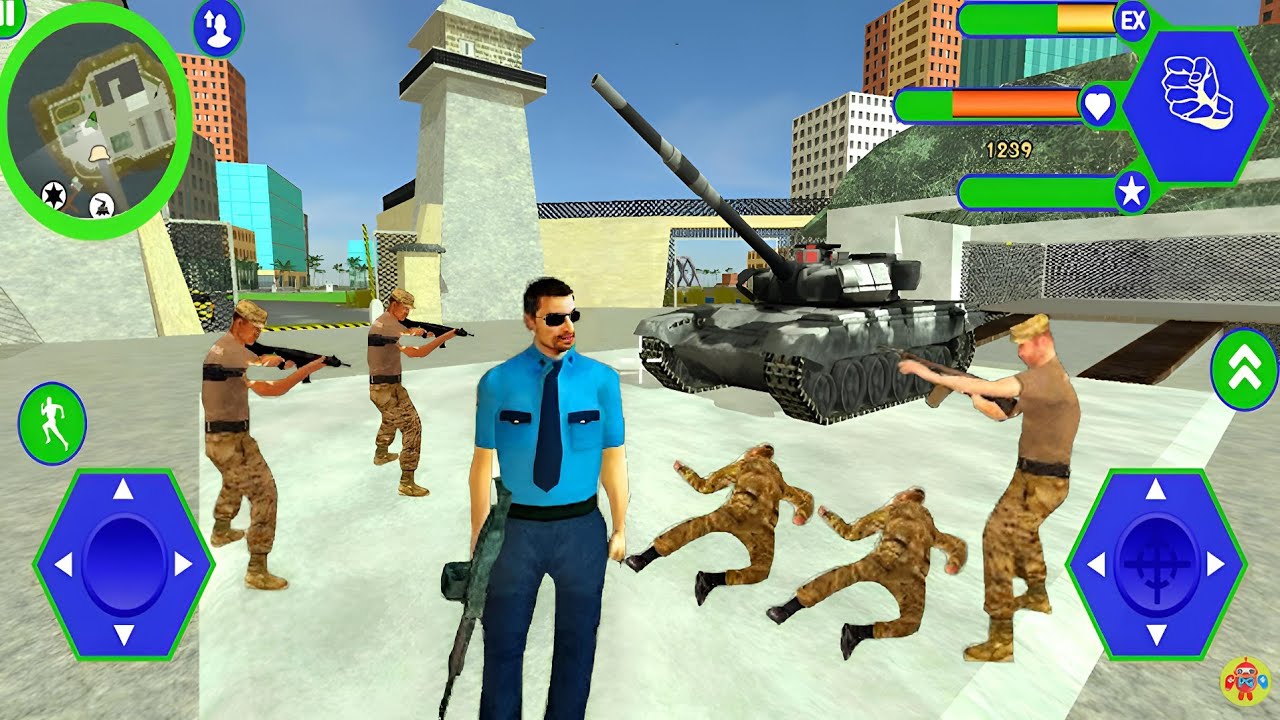 Miami Police Crime Vice Simulator #2 - Soldier Military Base - Android Gameplay