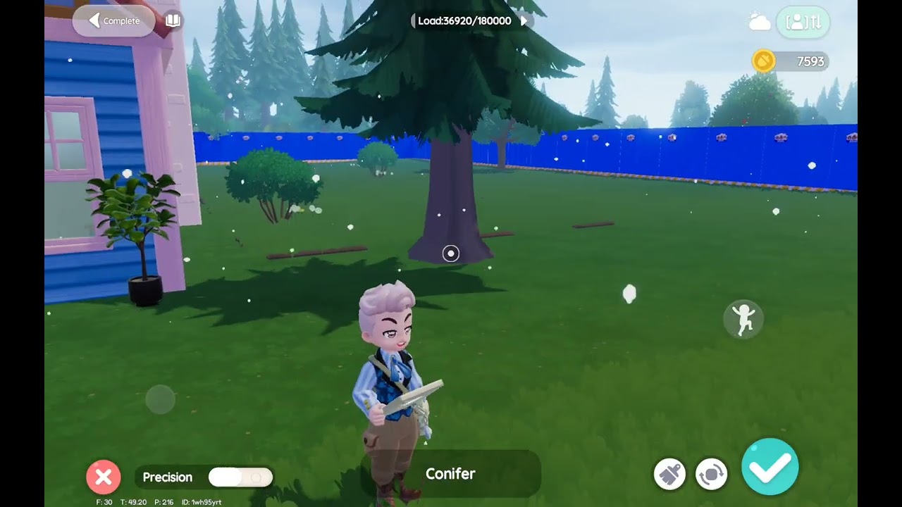 Place any basic plant decoration Heartopia